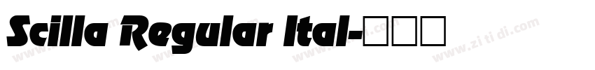 Scilla Regular Ital字体转换